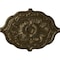 Ekena Millwork Pesaro Ceiling Medallion, Hand-Painted Brass, 36"W x 26"H x 1 1/2"P CM36X26PEBRS - alternate 1